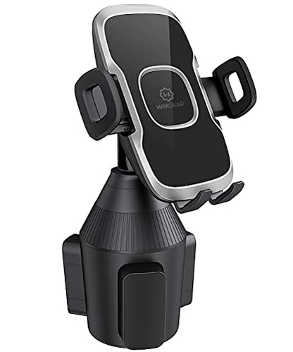 Cup Holder Phone Mount with Adjustable Neck, Cellphone Holder for Car, Upgraded Cup Phone Holder for Car, Compatible with iPhone, Samsung, Google, Expandable Side Arm, Sturdy Base