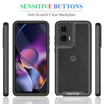 Compatible with Moto G Stylus 5G 2024 Case, Built in Screen Protector Full Body Shockproof Slim Fit Bumper Protective Phone Cover for Motorola G Stylus 5G 2024 Men Women-Black/Clear - size: Moto G Stylus 5G 2024 Case