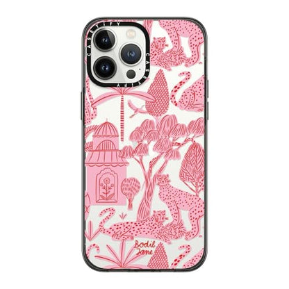 CASETiFY for iPhone 13 Pro Max Case - Compact | Lightweight | 4ft. 2x Military Grade Drop Protection | Cheetah Paradise Pink | Black - color: Cheetah Paradise Pink, size: Iphone 13 Pro Max (6.7")