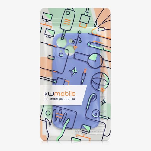 kwmobile Case Compatible with Apple iPhone 15 Case - Slim TPU Silicone Phone Cover - Soft Touch Finish - Baltic Blue - color: Baltic Blue, size: iPhone 15