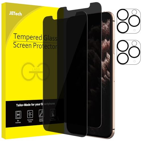JETech Privacy Screen Protector for iPhone 11 Pro Max, 2+2 Pack - size: iPhone 11 Pro Max