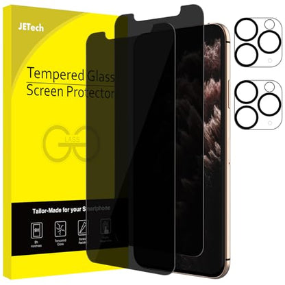 JETech Privacy Screen Protector for iPhone 11 Pro Max, 2+2 Pack - size: iPhone 11 Pro Max