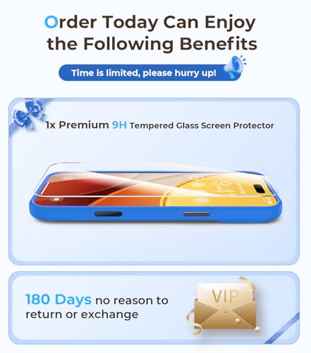 Magnetic for iPhone 17 Pro Max Case with Integrated Camera Protection, [Seamless Work with Magsafe] [Military Grade Shockproof] [Covered Camera Control Button] for iPhone 17 Pro Max 6.9'', Ultramarine - color: Ultramarine