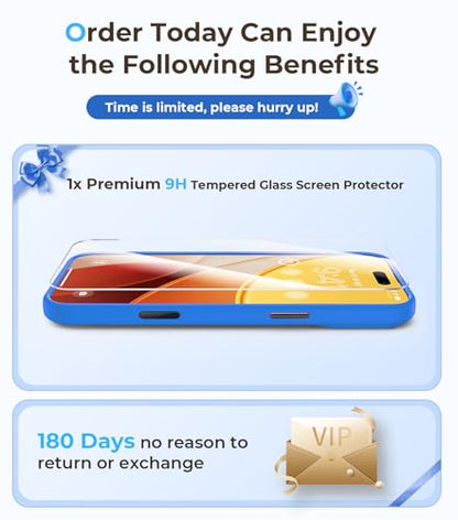 Magnetic for iPhone 17 Pro Max Case with Integrated Camera Protection, [Seamless Work with Magsafe] [Military Grade Shockproof] [Covered Camera Control Button] for iPhone 17 Pro Max 6.9'', Ultramarine - color: Ultramarine
