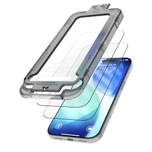 elago 2 Pack Tempered Glass Screen Protector for iPhone 17 Pro Clear | Case Friendly, 9H Surface Hardness, Anti-Fingerprint, Shatter-Proof, Scratch Protection, Bubble-Free - size: iPhone 17 Pro 2ea