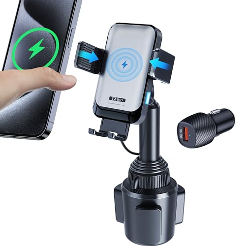 1Zero Auto-Clamping 15W Wireless Car Charger Cup Holder Mount