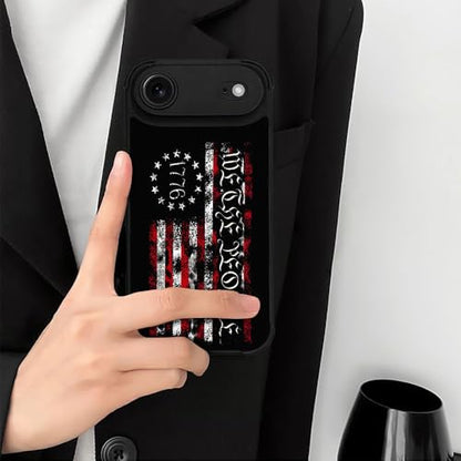 case for iPhone 17 Air,Compatible with Magsafe,All-Round Protection Shockproof Anti-Scratches TPU Case Cover-Classic American Flag 1776 We The People - color: Classic American Flag 1776 we the people, size: IPhone 17 Air