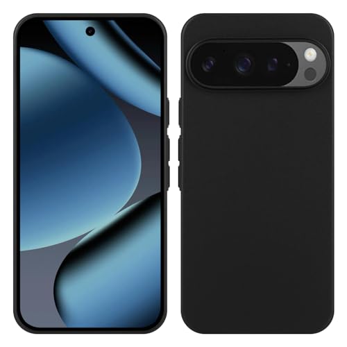 TENOC Phone Case for Google Pixel 10 Pro XL, Black Case Anti-Fingerprint Protective Bumper Matte Cover for 6.8 Inch - color: Black, size: Pixel 10 Pro XL