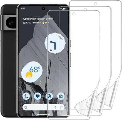 3 Pack Screen Protector for Google Pixel 8 Pro 6.7", HD Ultra-Thin Full Coverage Soft TPU Hydrogel Film Google Pixel 8 Pro - Fingerprint ID Compatible, Self-Healing, Touch Sensitive - size: Google Pixel 8 Pro