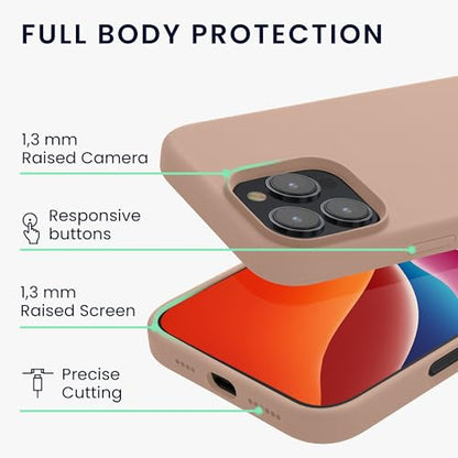 kwmobile Case Compatible with Apple iPhone 16 Pro Case - TPU Silicone Phone Cover with Soft Finish - Antique Pink Matte - color: antique pink matte, size: iPhone 16 Pro