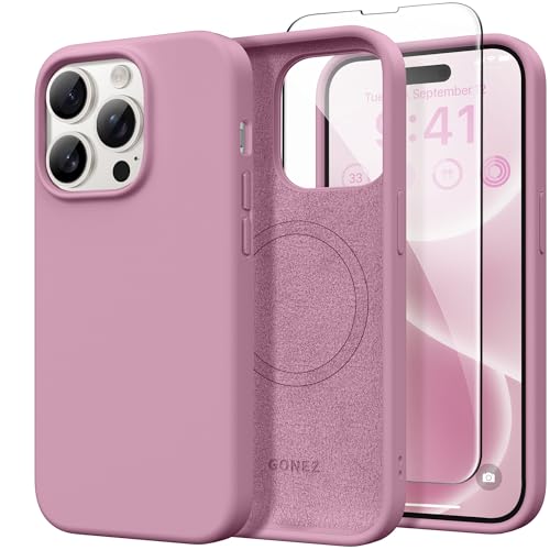 GONEZ Magnetic for iPhone 14 Pro Max Case, Silicone Cover Blackcurrant - color: Blackcurrant, size: Iphone 14 Pro Max