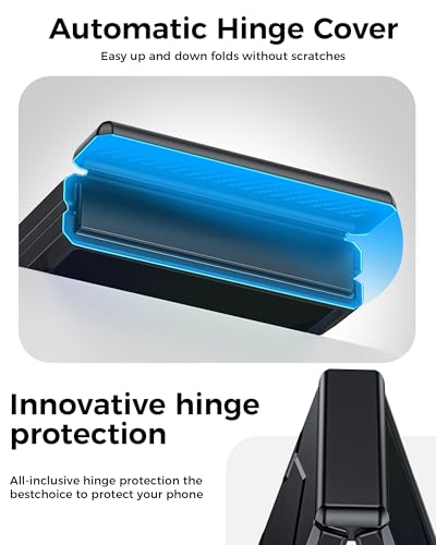 GooseBox for Samsung Galaxy Z Flip 7 Case,Built-in Privacy Screen Protector&Hinge Protection Shockproof All-Inclusive Smartphone Cover for Samsung Galaxy Z Flip 7(Black) - color: Flip7-Black FKP