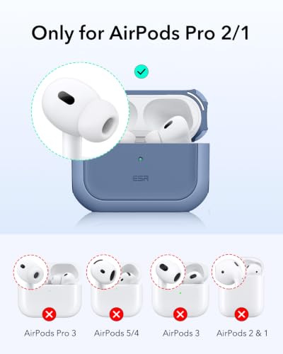ESR for AirPods Pro 2 Case, Compatible with MagSafe, Blue - color: Dark Blue, size: AirPods Pro 2&1 Case