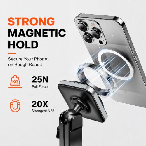 APPS2Car Heavy-Duty Vacuum Suction Phone Mount for Car Windshield Dashboard