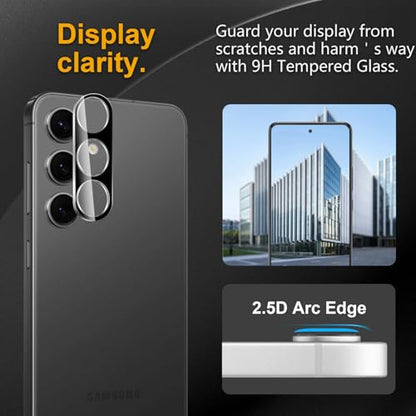3 Pack Camera Lens Protector for Samsung Galaxy S24 - size: Galaxy S24