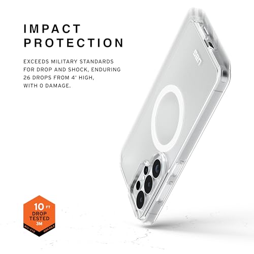 URBAN ARMOR GEAR UAG for Samsung Galaxy S26 Plus Case 6.7" Scout Clear - Magnetic Charging Compatible Transparent Rugged Military Drop Tested Protective Cover, Ice/White | Perfect fit | 3m drop resistance | Magnetic module | Raised edges | All ports acces
