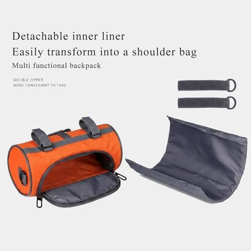 Bike Handlebar Bag Waterproof Bicycle Front Pouch with Sensitive Touch Screen Phone Holder, 3L Capacity Cycling Storage Case with Unique S-Hook for Extra Cargo, Fits Road, Mountain, Electric Bikes