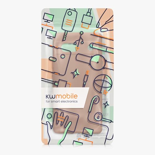 kwmobile Case Compatible with Google Pixel 7a Case - Protective Slim TPU Phone Cover - Soft Matte Finish - Mocha - color: Mocha