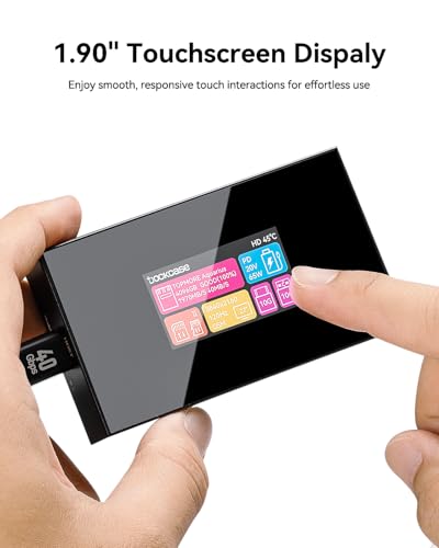 DOCKCASE Smart 8-in-1 CFexpress Type B/Type A Card Reader with Touch Screen | UHS-II SD/microSD Slots, 4K HDMI, USB-C & USB-A 3.2 Gen 2 (10Gbps), 100W PD for Filmmakers, Photographers & Creators
