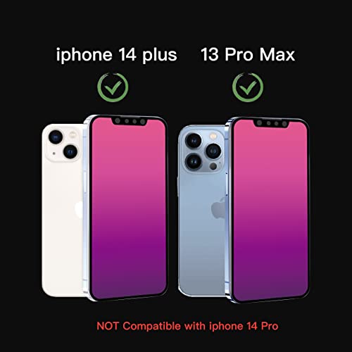Privacy Screen Protector for iPhone 14 Plus/13 Pro Max[2 Pack] - color: For iPhone 14 Plus/13 Pro Max (red)