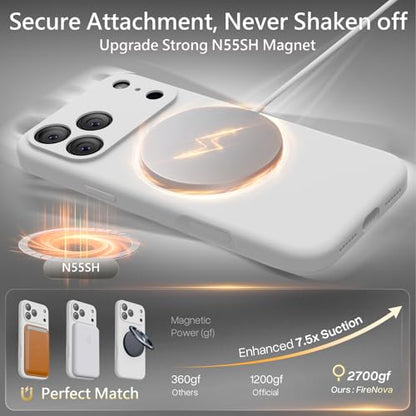 FireNova Magnetic for iPhone 17 Pro Max Case, 6.9", White - color: White, size: Iphone 17 Pro Max