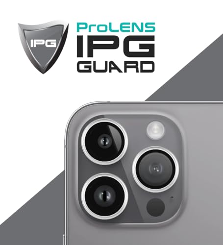 IPG ProLENS Clear Camera Lens Protector for iPhone 14 Pro / Pro Max, Alumina Silicate Tempered Class , HD Clarity, Scratch-Resistant, Individual Camera Lens Cover with Transparent Ring for iph14Pro/MaxCLEAR