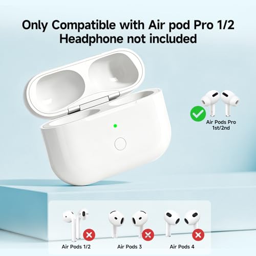 Replacement for AirPods Pro 1 & 2 Charging Case,USB-L,Bluetooth Pairing