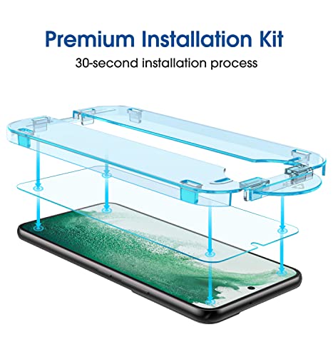 amFilm OneTouch for Samsung Galaxy S22 Screen Protector Tempered Glass - size: S22-6.1"