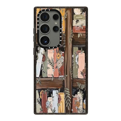 CASETiFY for Galaxy S24 Ultra Case - Impact | 8.2 ft. 4x Military Grade Drop Protection | Bookshelf Garden by KT's Canvases | Black - color: Bookshelf Garden, size: Galaxy S24 Ultra (6.8")