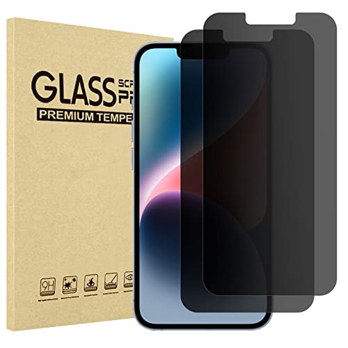 ProCase 2 Pack Privacy Screen Protector for iPhone 17e/ 16e/ 14/13 /13 Pro