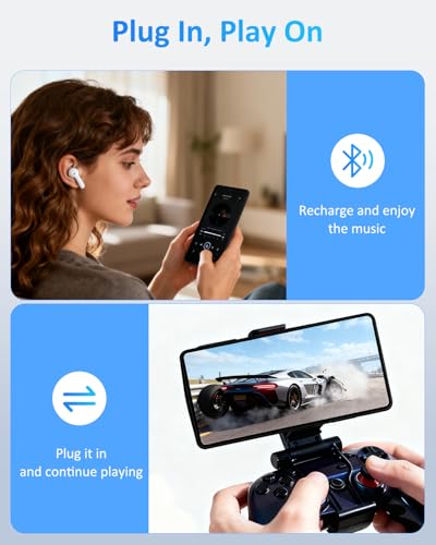 Battery Case for Samsung Galaxy S24, 10000mAh Magnetic Rechargeable Extended Charge QI Wireless Charging Case, Portable Protective Power Bank for Galaxy S24(6.2") - Black