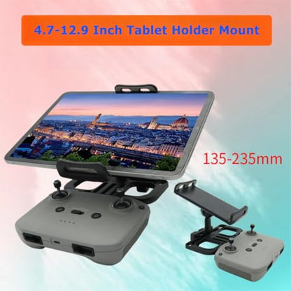 Drone Tablet Mount, Adjustable 4.7-12.9" Bracket for DJI Controllers
