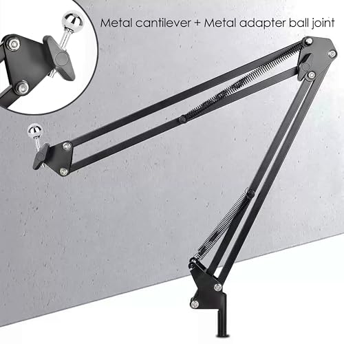 Tablet Holder for Bed, Flexible Long Arm Clamp Clip Stand for Desk Table Kitchen Game, Gooseneck Tablet Stand Holder, Foldable Adjustable - Black (Base - 2 Hole Positions) - size: Base - 2 Hole Positions