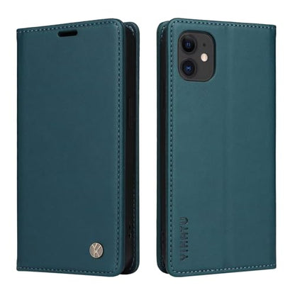 Caseurban Compatible with iPhone 11 Wallet Case PU Leather Flip Folio Case with Card Holder Magnetic Closure Shockproof Protective Phone Cover Blue - color: Blue, size: iPhone 11
