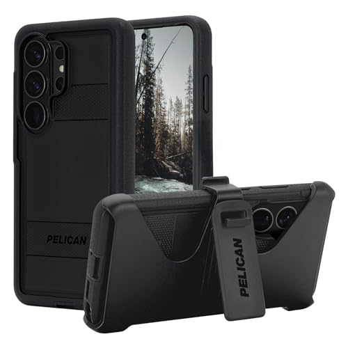 Pelican Voyager Samsung Galaxy S26 Ultra Case - Rugged Phone Case - Black | Magnetic & Wireless Charging Case with 24ft Military-Grade Drop Protection & Belt Clip Holster for Samsung Galaxy S26 Ultra - color: Voyager Black, size: Samsung Galaxy S26 Ultra