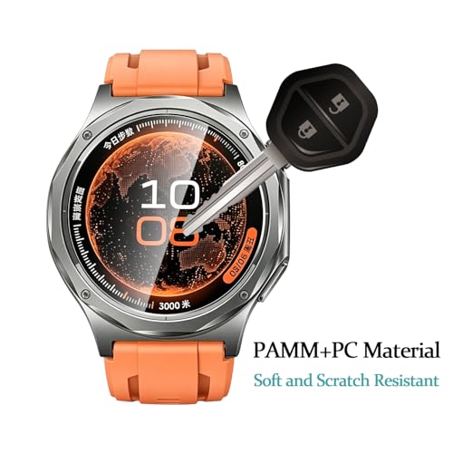 5 Pack Tempered Glass for OnePlus Watch 4 Screen Protector,9H Hardness,Ultra Resistant,Anti-Fingerprints,No Bubbles,HD-Clear,Full Coverage Watch Film for One Plus Watch 4 - color: OnePlus Watch 4