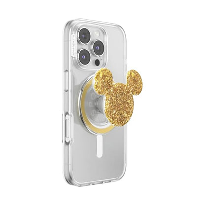 PopSockets Phone Grip for MagSafe, Magnetic Holder- Earridescent Ears - color: Earridescent Mickey Gold, style: MagSafe