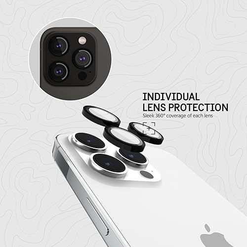 Pelican iPhone 15 Pro Max/iPhone 15 Pro Camera Lens Protector - Black - size: iPhone 15 Pro / iPhone 15 Pro Max