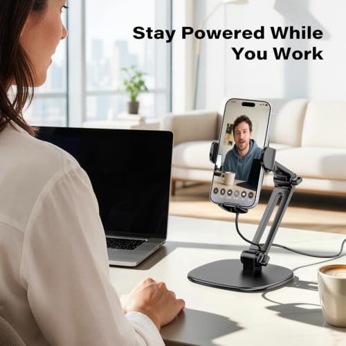 APPS2Car Wireless Charging Phone Stand for Desk - color: Black - Wireless Charging Stand