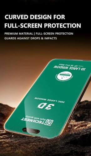 2 Pack iPhone 17 Pro Max/iPhone 16 Pro Max Screen Protector 6.9", 9H Tempered Glass, Easy Installation Kit, Screen Protector 16 Pro Max, Anti-Scratch, HD Clear, Phone Screen Protector
