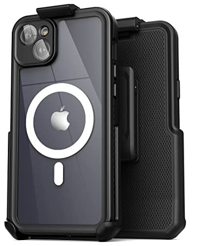 Encased Waterproof Case for iPhone 14 with Belt Clip Holster (Compatible with MagSafe) - size: iPhone 14