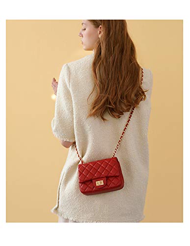 UnnFiko 43" DIY Bag Purse Chain Strap Replacement Crossbody Bag Straps Purse Accessories Straps Handmade Shoulder Bag Charms for Handbag Bags (Red & Gold, Metal Chain) - color: Red & Gold