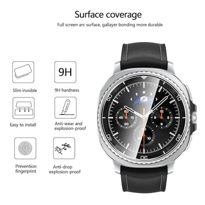 Anoowkoa 4 Pack Premium Screen Protector for Samsung Galaxy Watch 8 CLASSIC 46mm Tempered Glass Film，9H Hardness,Ultra Resistant,Anti-Fingerprints,No Bubbles,HD-Clear,Easy Install - color: Galaxy Watch 8 Ultra 46mm