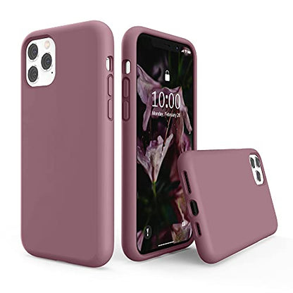 SURPHY Compatible with iPhone 11 Pro Max Case 6.5 inches, Thickened Liquid Silicone Phone Case (with Microfiber Lining) for iPhone 11 Pro Max 2019, Lilac Purple - color: Lilac Purple