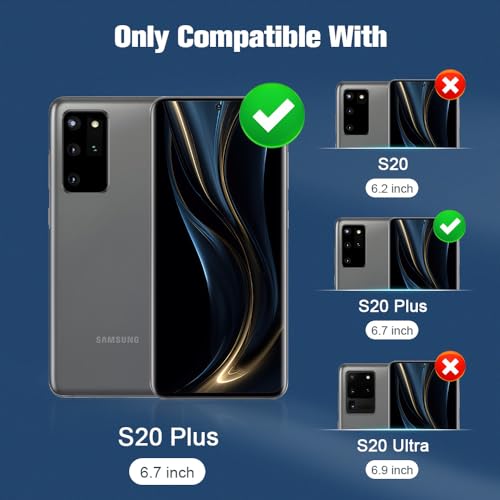 [2 Pack] Galaxy S20 Plus Privacy Screen Protector, 3D Curved Tempered Glass Anti-Spy 9H Hardness Film for Samsung Galaxy S20 Plus 6.7 " [Don’t Support Fingerprint Unlock] Scratch Resistant Bubble Free