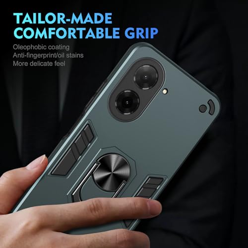 Compatible with Xiaomi Redmi A5 4G Case, Scratch Resistant Magnetism Kickstand for Poco C71 Phone Case Green - color: HY-GZS-green, size: Xiaomi Redmi A5 4G / POCO C71
