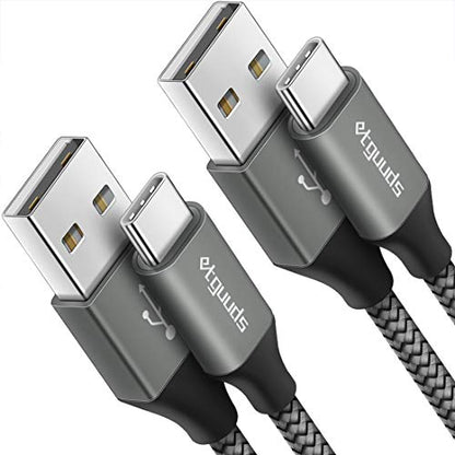 etguuds Long USB A to USB C Cable 15ft, 2-Pack USB to USB C Charging Cable - color: Gray