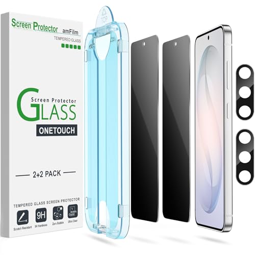 amFilm OneTouch for Samsung Galaxy S26+/S26 Plus Privacy Screen Protector - size: S26P-6.7"