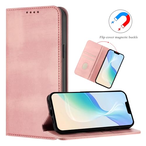 Phone Case Leather Compatible with Galaxy A10E Card Holder, Women Men Leather Case Protection Shockproof Magnetic Flip Folio Cover RFID Blocking Wallet Leather Compatible with Samsung Galaxy A20E/A10E - color: Pink