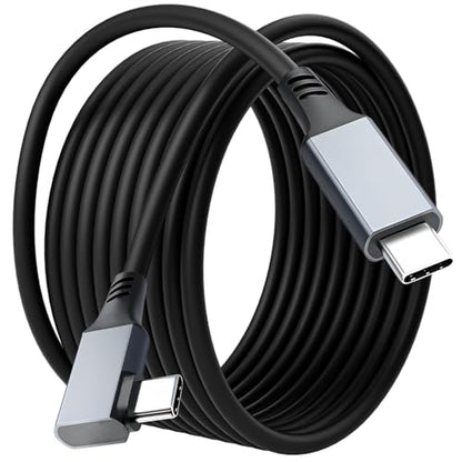 Right Angle USB C to USB C Link VR Cable 20FT, USB C 3.1 Cable